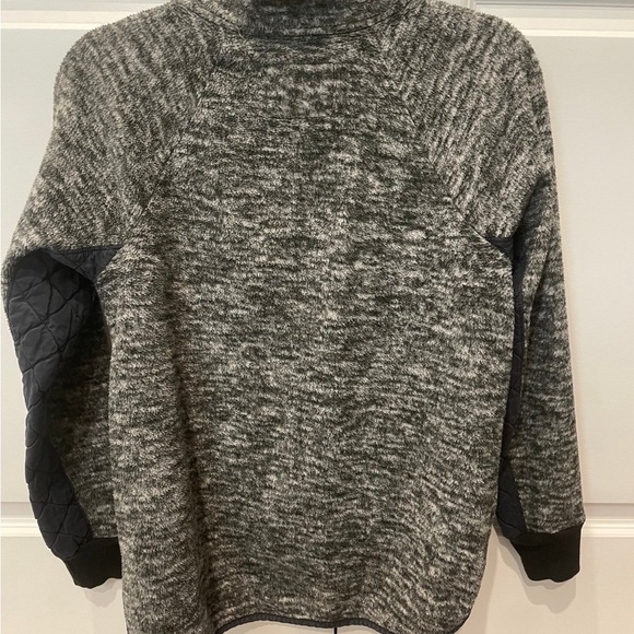 Abercrombie & Fitch Sweater Women Small Asymmetrical Fleece Snap Up Sherpa - Picture 3 of 4